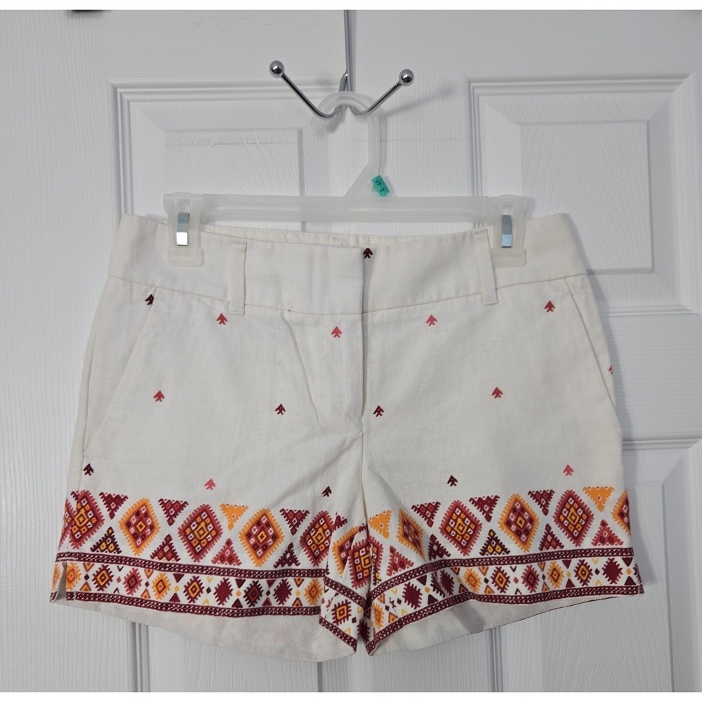 Loft Womans Linen Blend Short‎  Shorts Size 00. Beige